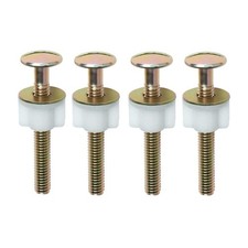 Toilet Seat Screws, Steel Toilet Seat Hinge Bolts and Nuts, Heavy Duty Toilet...