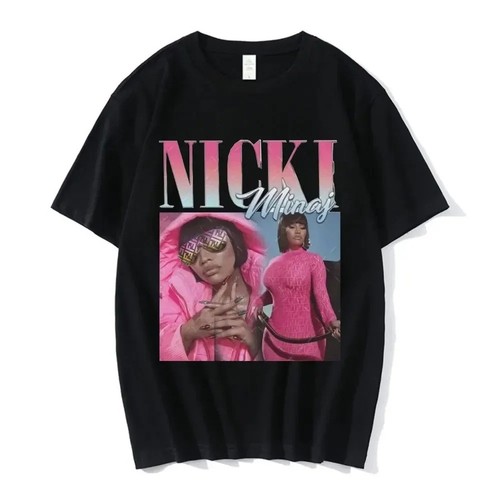 Vintage 90s Hip Hop T-Shirt Oversized Streetwear Nicki Minaj Graphic Tee - Picture 15 of 17
