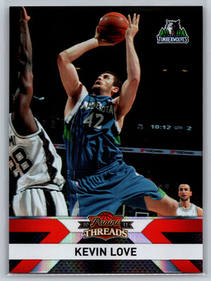 Kevin Love 2010-11 Panini Threads Century Proof Orange /199 #44 Timberwolves