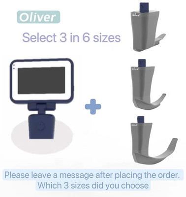 Digital laryngoscope Video laryngoscope with reusable disinfectable blade color