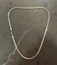 Men's 925 Silver Miami Cuban Chain 24 Inches " 4mm Plated Necklace