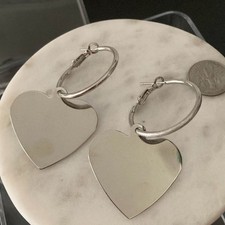Hoop Earrings  heart