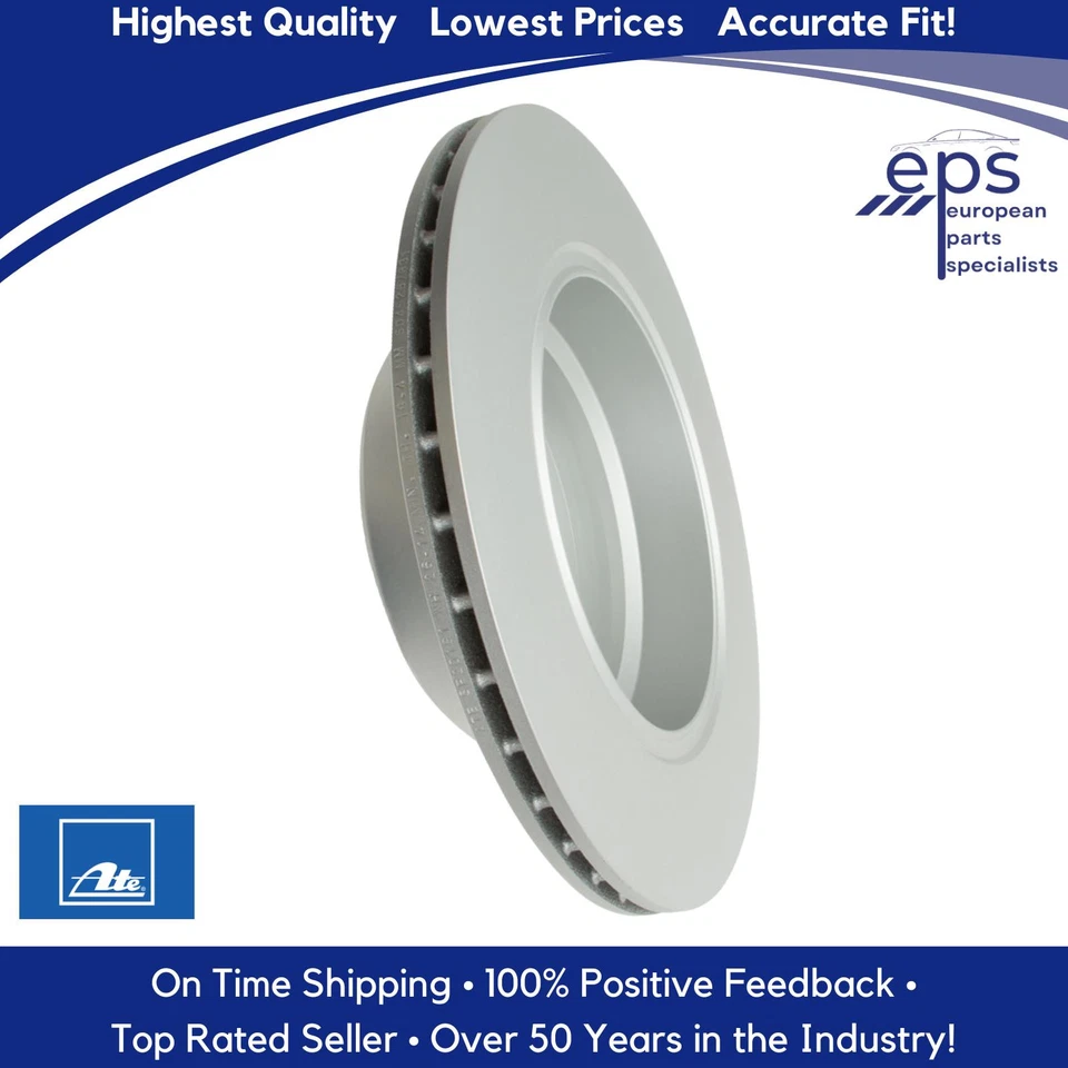 BMW X5 2002-06 disco de freno trasero rotor alemán Ate recubierto Alemania 34 21 6 756 849 Foto 4 de 4