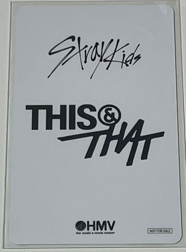 Stray Kids THIS & THAT HMV JAPAN Lucky draw Z limited Official Photo card - Bild 8 von 17