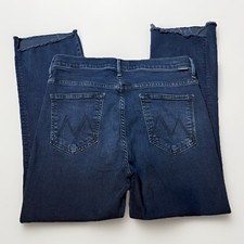 Mother Jeans The Insider Crop step Fray Size 31 Dark Blue Wash Womens jeans