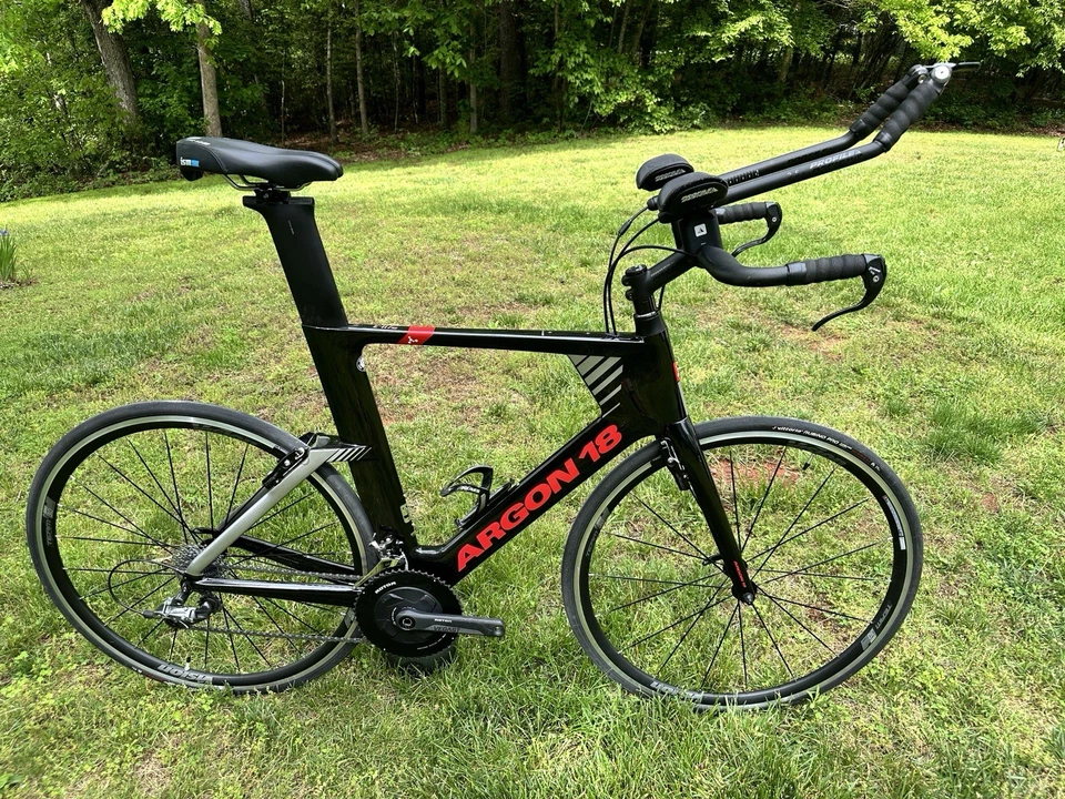 2021 Argon 18 E117 Tri Size XL 61 Carbon Clincher Wheelset TT Triathlon - Image 2 of 4