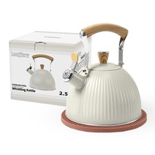 Tea Kettle for Stove Top, 2.5 Quart Whistling Tea Kettle, Stainless Steel and...