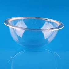 Ricrrover Diameter 3.15inch/80mm w/ 4 Holes Clear Acrylic Flange Plastic Hemi...