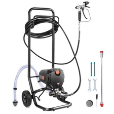 Stand Airless Paint Sprayer 750W 3000PSI Electric Paint Sprayer With Cart