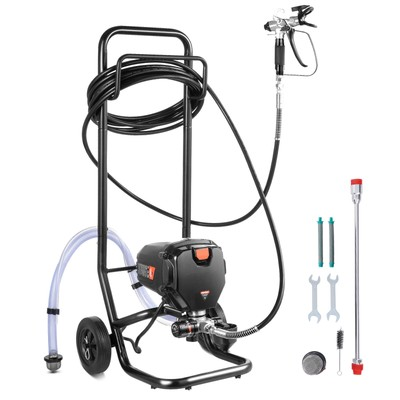 #ad Stand Airless Paint Sprayer 750W 3000PSI Electric Paint Sprayer With Cart $135.99