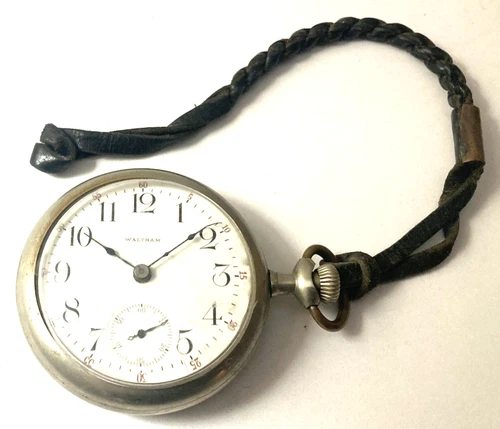 Antique Waltham "Sidewinder" Pocket Watch Original As Found And Used+Working!