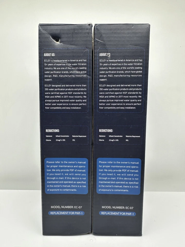 ECLEY Refrigerator Water Filter EC-07 Replacement for PWF-1 Frigidaire - 6 PACK! - Image 2 of 4