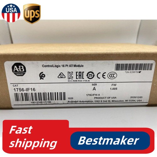 Allen-Bradley 1756-IF16 SER A ControlLogix 16 Pt Input Module US Free Tax