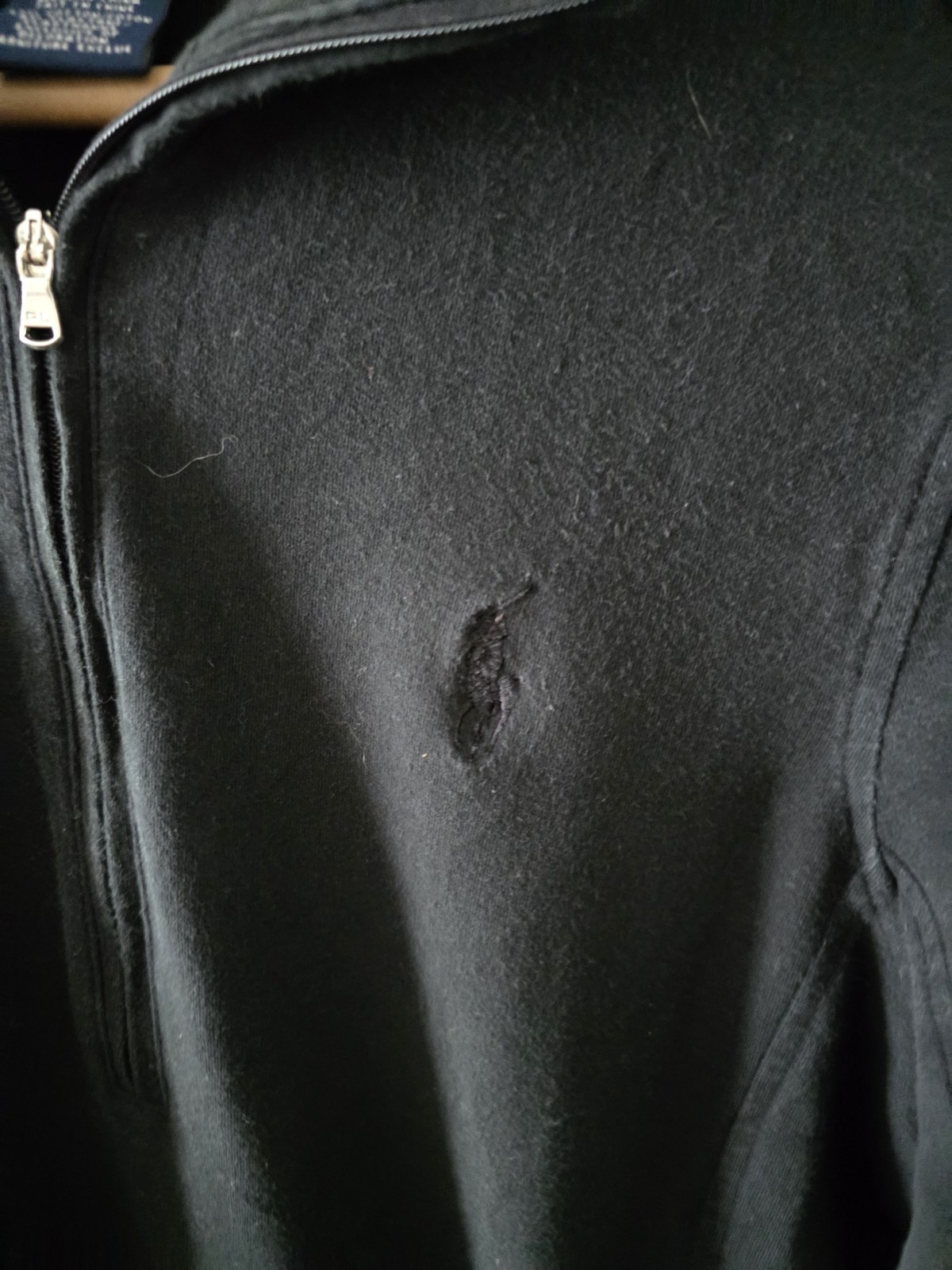 Ralph Lauren Golf Black Quarter-Zip Sweatshirt - Women's Size Medium image 2