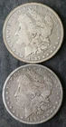 1887 O and 1897 O $1 Morgan Silver Dollars