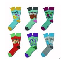 Two Left Feet Printed Adult Sock, Big Feet