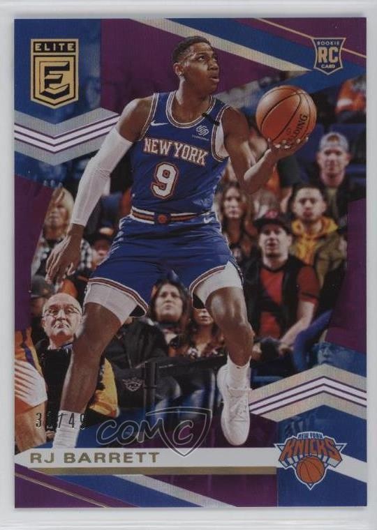 2019-20 Donruss Elite Rookies Purple 31/49 RJ Barrett #128 0c6