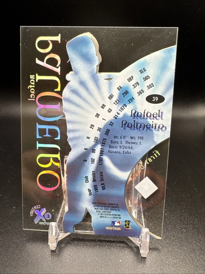 1999 SkyBox E-X Century #39 Rafael Palmeiro - Image 2 of 2