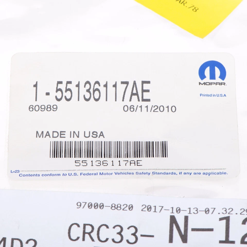 1999-2004 JEEP GRAND CHEROKEE PORTA TRASEIRA ESQUERDA SELO TIRA METEOROLÓGICA INFERIOR FABRICANTE DE EQUIPAMENTO ORIGINAL MOPAR - Imagem 4 de 4