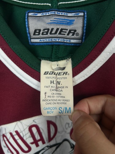 Vintage Quad City Mallards Kirk Llano #19 UHL Signed Jersey Boys Kids Size S/M - Picture 7 of 15
