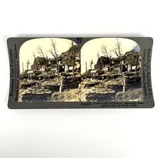 Antique WWI Photos Keystone View Co V18888 Modern Cliff Dwellers Serbian Front