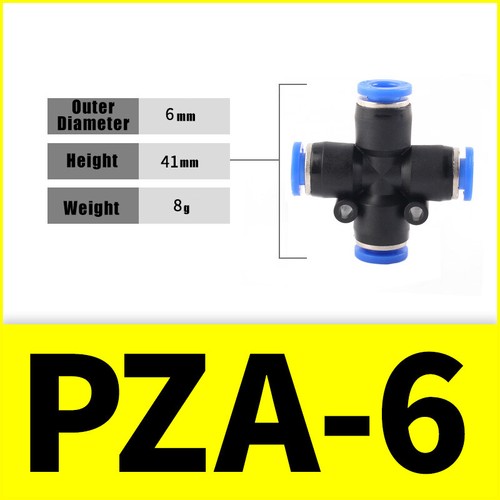Pneumatic Push In Fitting Air Water Pipe Connectors Hydraulic Push Fit 4/6~16 mm - Picture 46 of 254