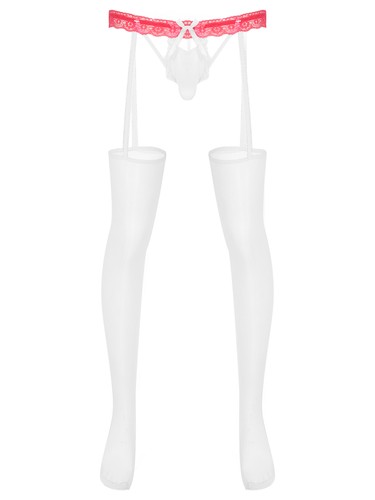 Herren Strumpfhose Transgender Unterwäsche Fuß Dessous Spitze Panty T-Back Tights - Bild 22 von 121