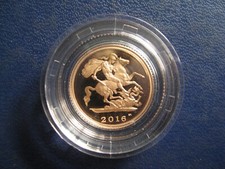 2016 Elizabeth II Proof Gold Half-Sovereign with box and certificate