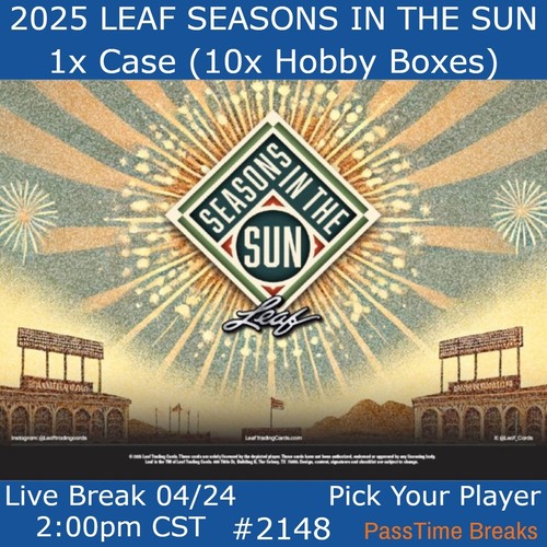DUKE SNIDER 2025 LEAF SEASONS IN THE SUN BASEBALL - 1x Case 10x Box - BREAK 2148