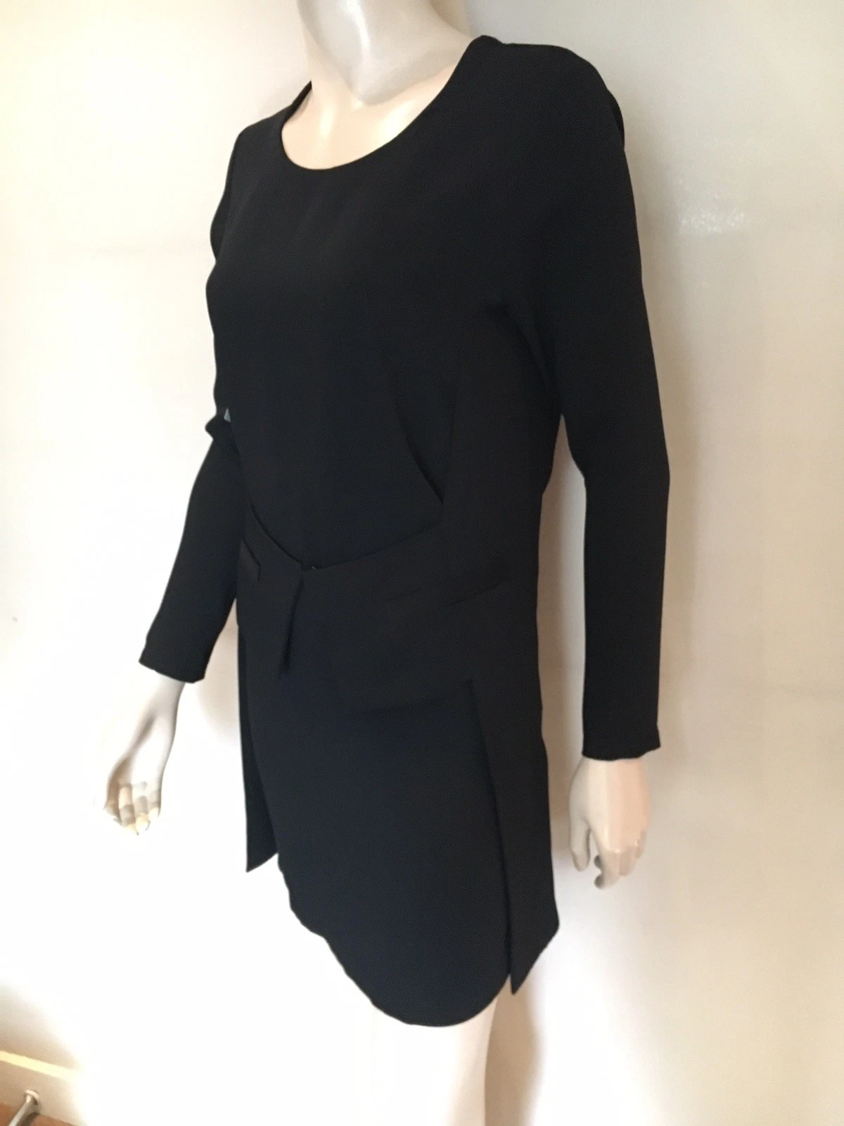 MAISON MARGIELA Abito nero MM6 Maison Martin Margiela Made in Italy Stile Smoking taglia UK6