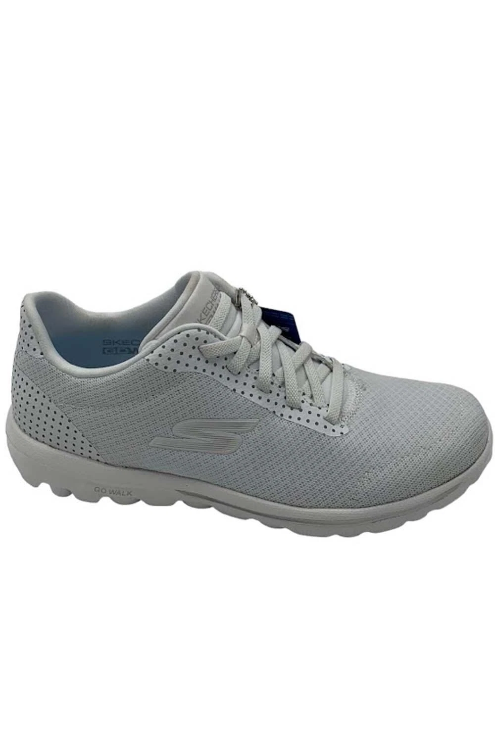 Skechers GOwalk Travel Vegan Washable Bungee Sneaker Bali Island White