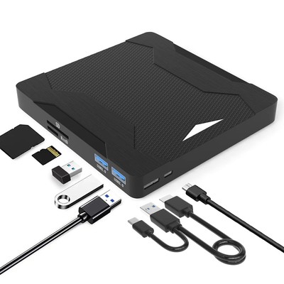 5 in 1 DVD Player Portable CD Player for Laptop, DVD Burner CD ROM External C...