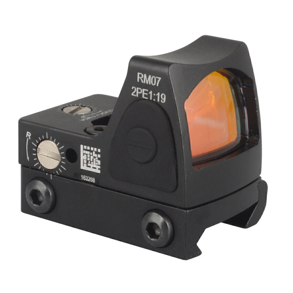 Tactical Mini RMR Holographic Sight Red Dot Reflex Scope w/ 20mm Mount for Glock - Image 2 of 4