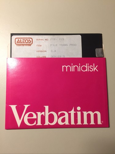 Vintage ALTOS Computer Systems File Trans Program 5.25” Floppy Disk VHTF - Photo 5/5