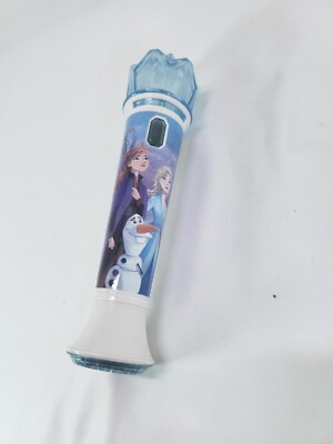 eKids Disney Frozen 2 Karaoke Mitsing Mikrofon für Kinder, eingebaute Musik