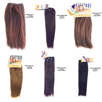 8 packs upscale Yaki human  hair weaving outre purple pack yaki 8 Color #4 100% Human Hair | eBay main image 4