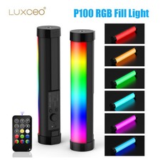 LUXCEO P100 RGB Fill Light Handheld Video Light Tube with Magnetic 3000K/6000K