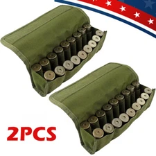 2PCS Tactical Molle 18 Rounds 12/20 GA Ammo Pouch Shotgun Shell Holder Ammo Bag