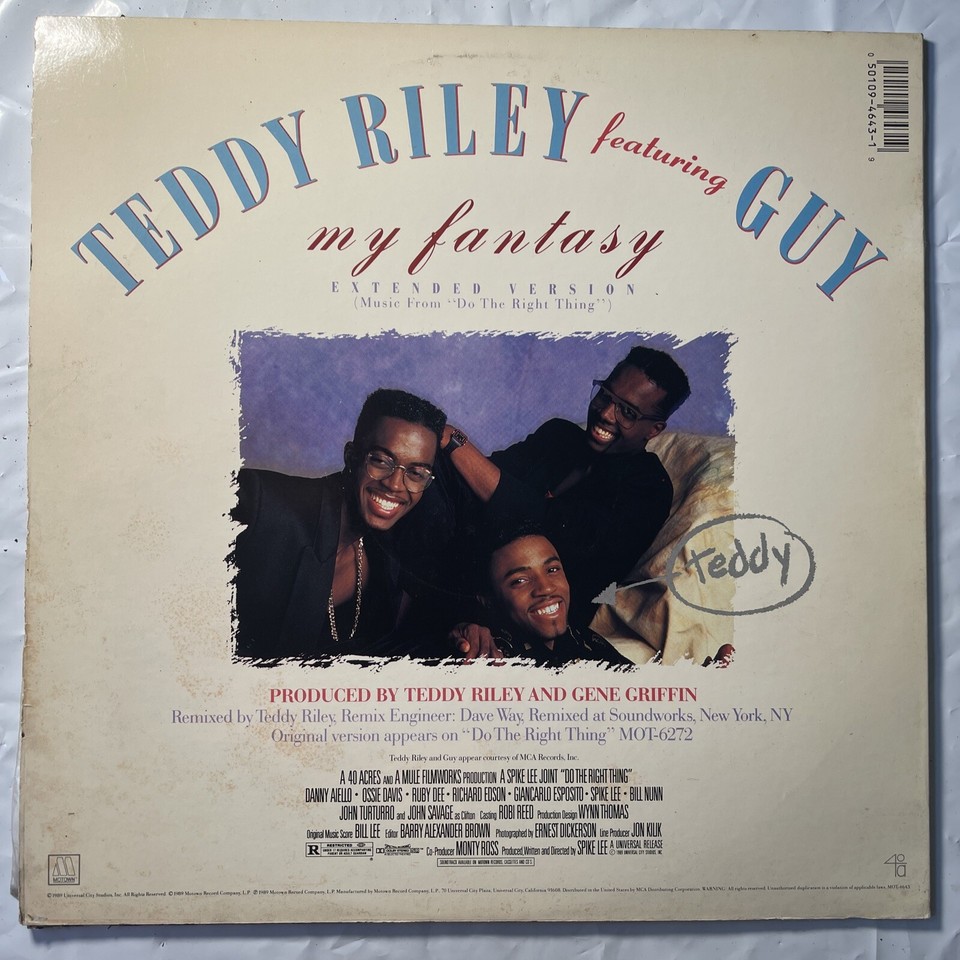 Teddy Riley Featuring Guy Do the Right Thing My Fantasy Record Album LP ...