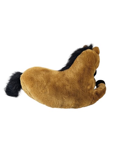 Large Horse Plush Laying 25" Brown Stallion Filly Foal Bay Equestrian gee-gee - Picture 7 of 9