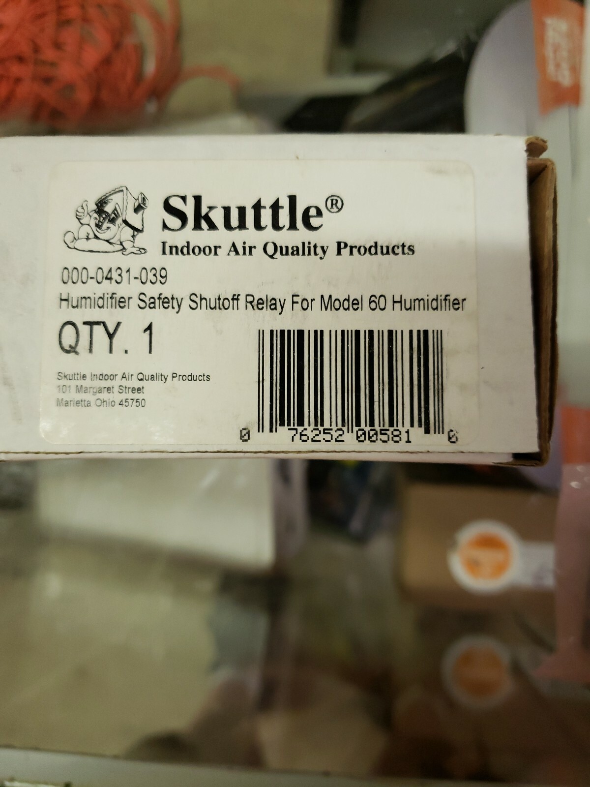 Skuttle 000-0431-039 Replacement Humidifier Satety Shutoff Control For Model 60