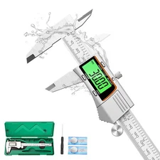 Digital Caliper 12 inch 300mm Micrometer Caliper All Stainless Steel Electron...