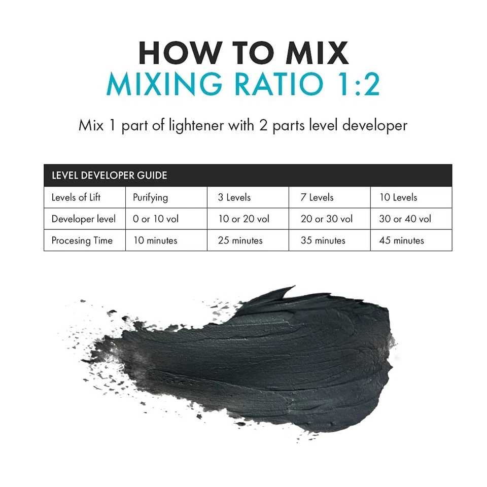 HAIR BAR NYC 20 Volumen - Blanqueador de Cabello Rubio Plex Carbón 33.8oz/1lt, Paquete de 2 Foto 4 de 4