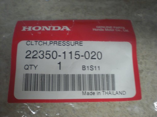 NOS OEM Honda Clutch Pressure Plate 73-77 XR75 81-86 ATC200 81-00 22350-115-020 - Picture 2 of 2