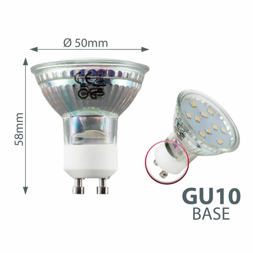 LED Leuchtmittel GU10 warmweiß 3W Spar-Lampen Birnen Strahler Spots 5er 10er SET - Bild 8 von 14