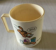 '78 DEKA GARFIELD NOT JUST ANOTHER PRETTY FACE/ FOOD IS MY LIFE Plastic Mug/ Cup