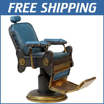 Authentic Mini Barber Chair Model - Retro Decoration for Office & Home
