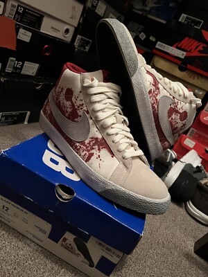 Nike SB Blazer Premium Blood Splatter Size 12 9.5/10 | eBay display picture 3