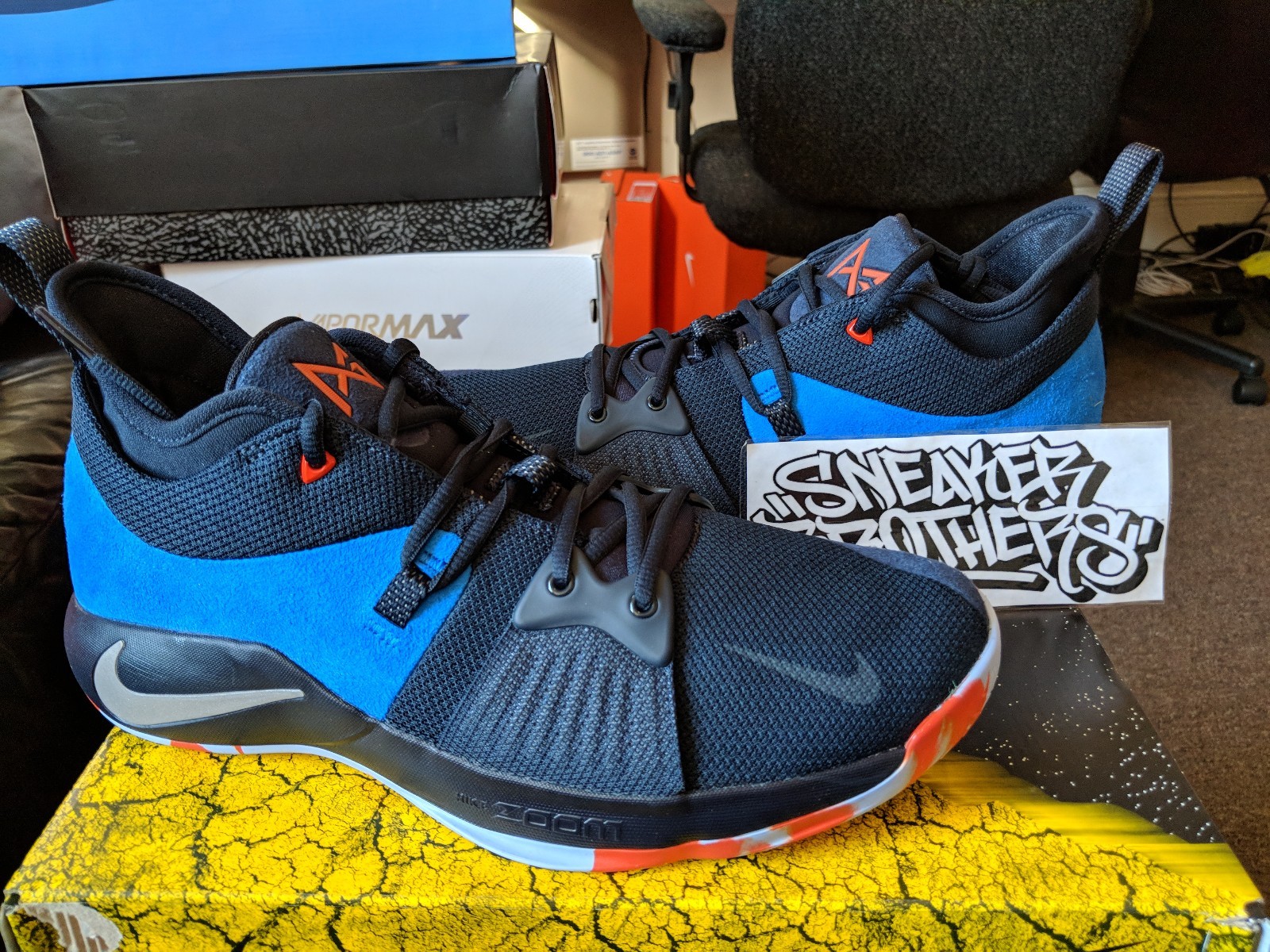 Nike PG 2 II Home Craze OKC Dark Obsidian Navy Paul George Silver AJ2039-400 Special limited time Nike PG 2 II Home Craze OKC Dark Obsidian Navy Paul George Silver AJ2039-400 Special limited time