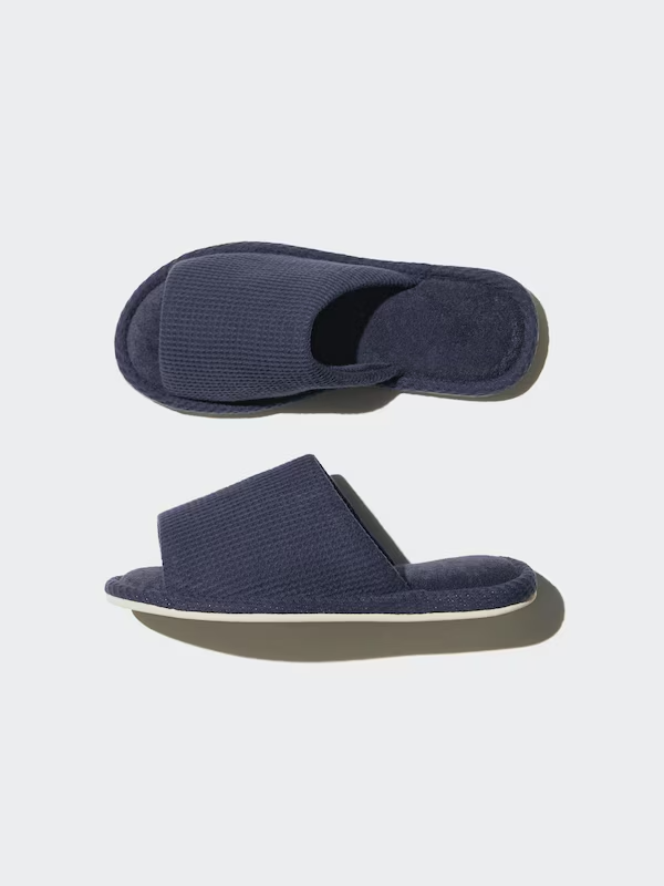 ASK availability first) UNIQLO Open Toe Waffle Room Shoes new